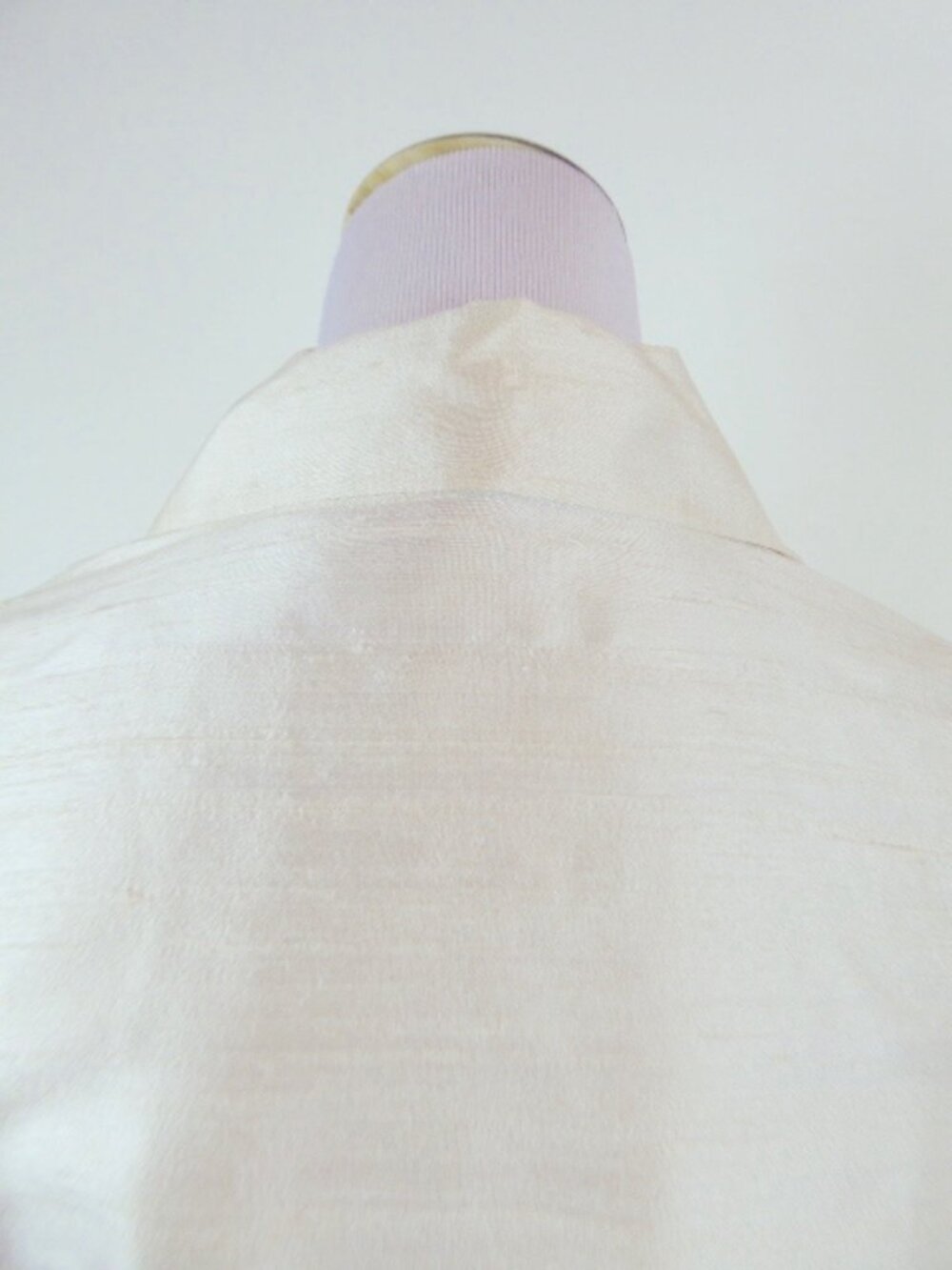 LAFAYETTE 148 button up silk ruched cream shirt 4 - Picture 4 of 4